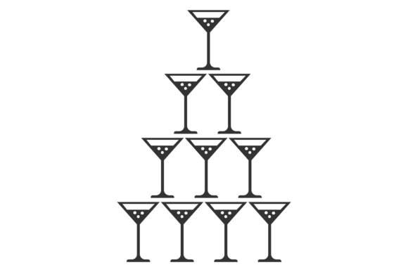 Celebrate in Style: The Cocktail Glass Tower Font for Your Wedding