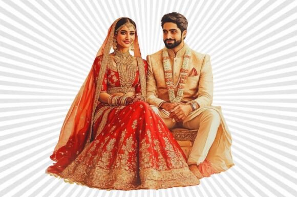 Charming Designs with Cute Wedding Couple Clipart