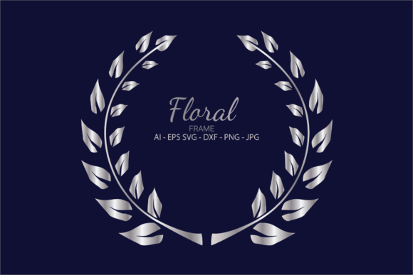 Elegant Monogram Frame Wedding Floral SVG Designs