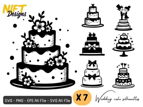 Elegant Wedding Cake Silhouettes SVG: A Designer's Guide