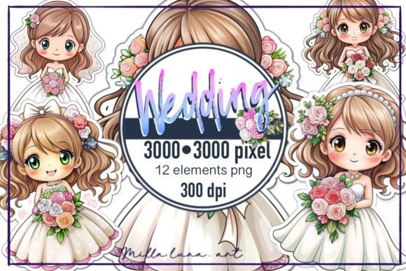 Elevate Your Designs with Watercolour Wedding Clipart