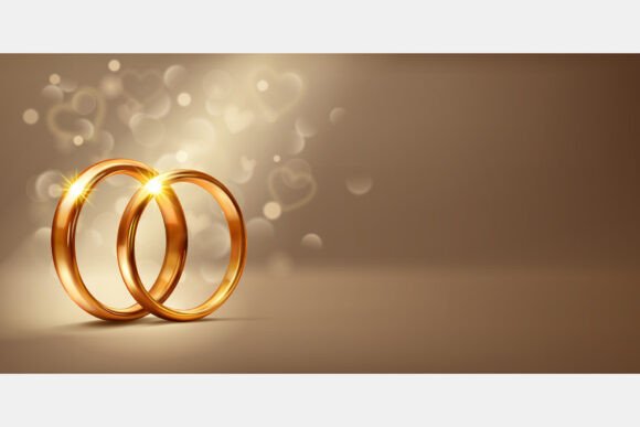 Understanding Scene with Two Gold Wedding Rings