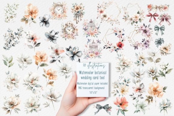 Watercolor Botanical Wedding Card Tool: Design with Natural Elegance